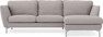 Madison Lux - 2-sits soffa med schäslong höger - Grå