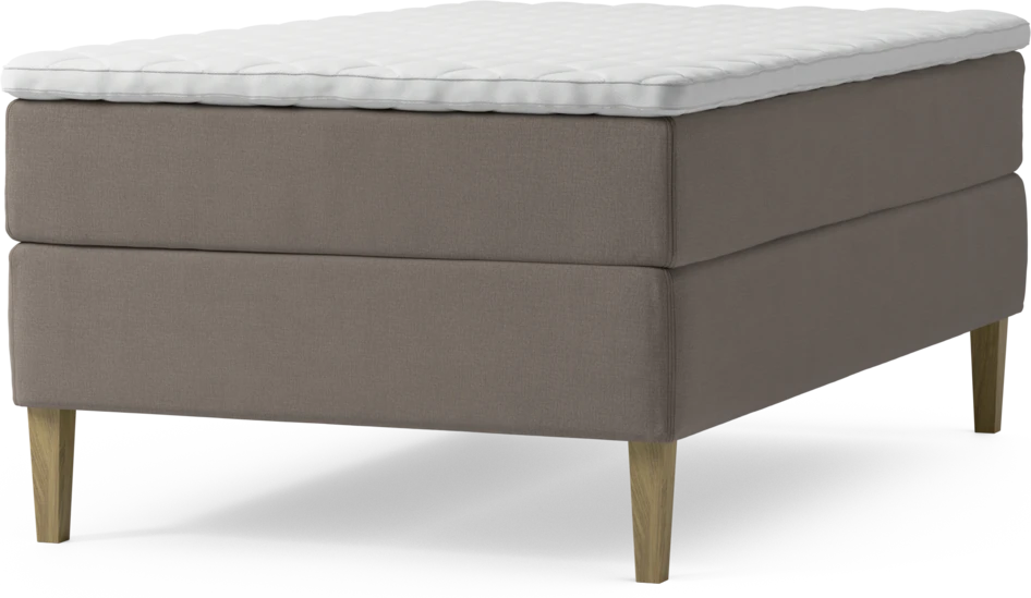 Delux Exclusive - Kontinentalsäng, enkelsäng 120 cm med bäddmadrass och sängben