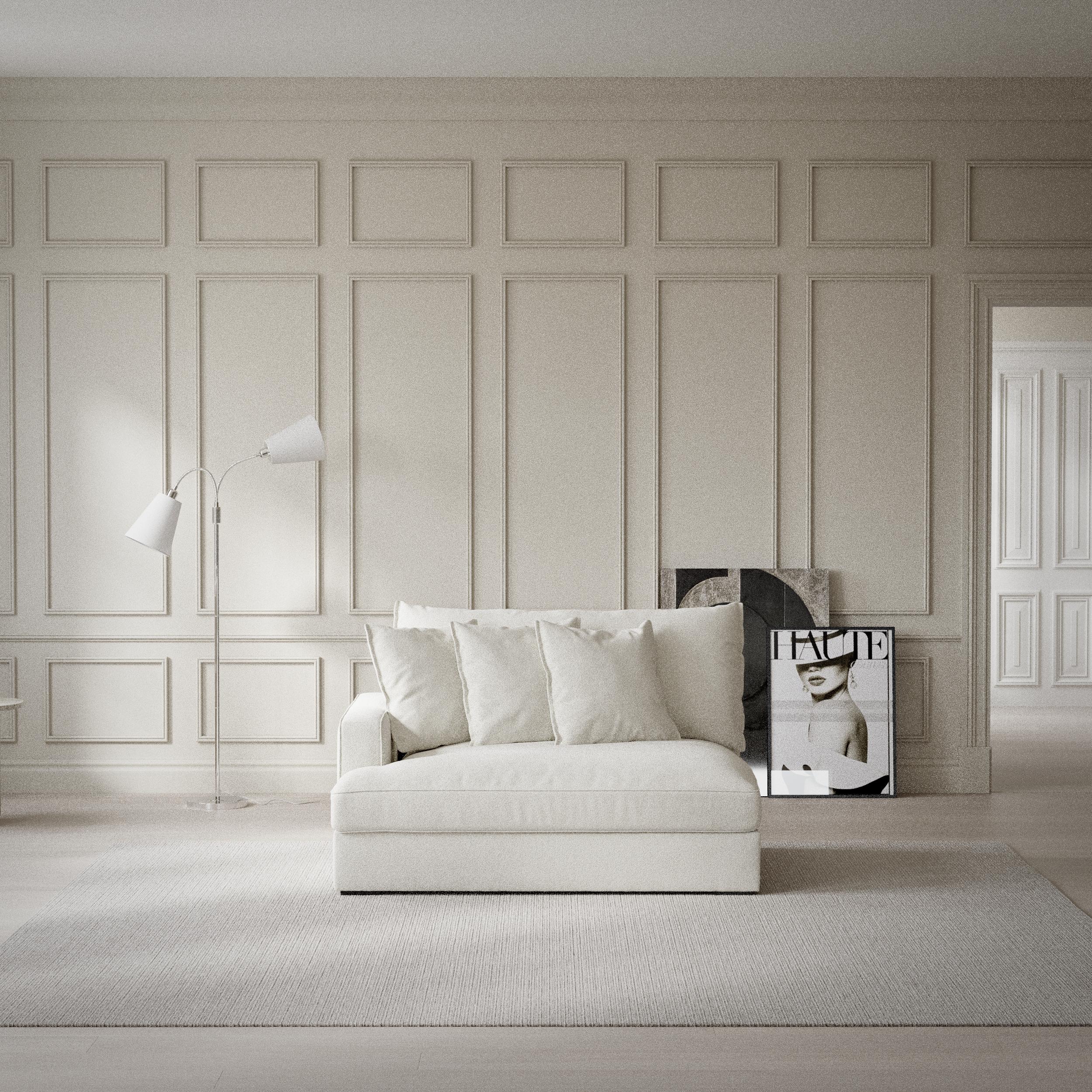 Rossi, 2-sits med armstöd vänster