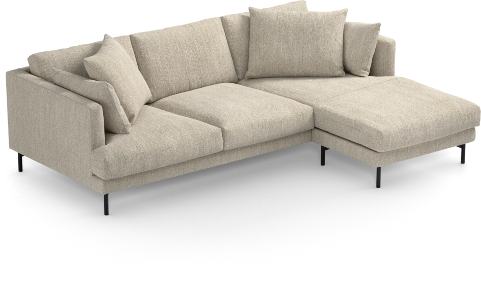 Harper - 4-sits med schäslong höger  - Beige