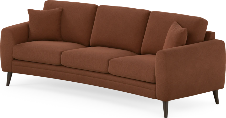 Eden - 3-sits soffa svängd - Orange