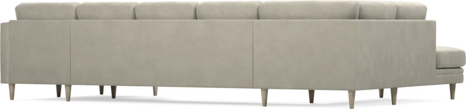 Eden - 3-sits soffa med divan vänster och schäslong höger - Brun