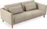 Willow - 3-sits soffa, hel dyna, fast klädsel - Beige