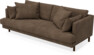Harper - 3-sits soffa, hel dyna - Brun