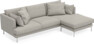 Harper - 4-sits med schäslong höger  - Beige