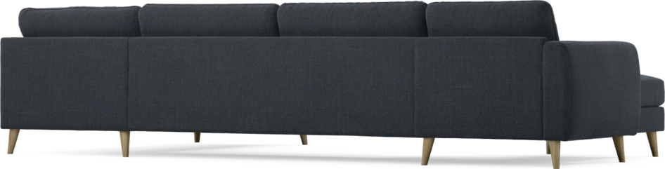 Bridge - 3-sits soffa med schäslong vänster och divan höger - Blå