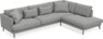 Harper - 3-sits soffa med divan höger - Grå