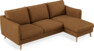 Madison - 2-sits soffa med schäslong höger - Brun