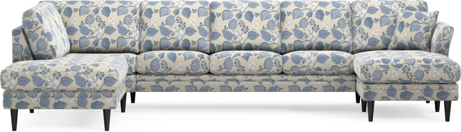 Eden - 3-sits soffa med divan vänster och schäslong höger - Flerfärgad