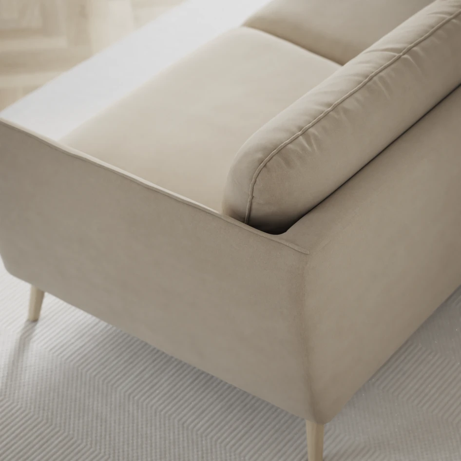Madison Lux - Hörnsoffa med schäslong höger - Beige