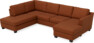 Friday - 3-sits soffa med divan vänster och schäslong höger - Orange