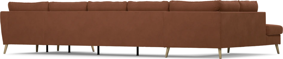 County - 4-sits soffa med divan vänster och schäslong höger - Orange