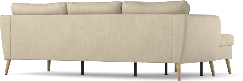 County - 3-sits soffa med flyttbar schäslong - Beige