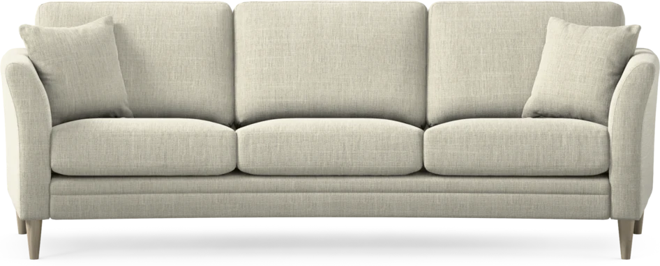 Eden - 3-sits soffa svängd - Beige