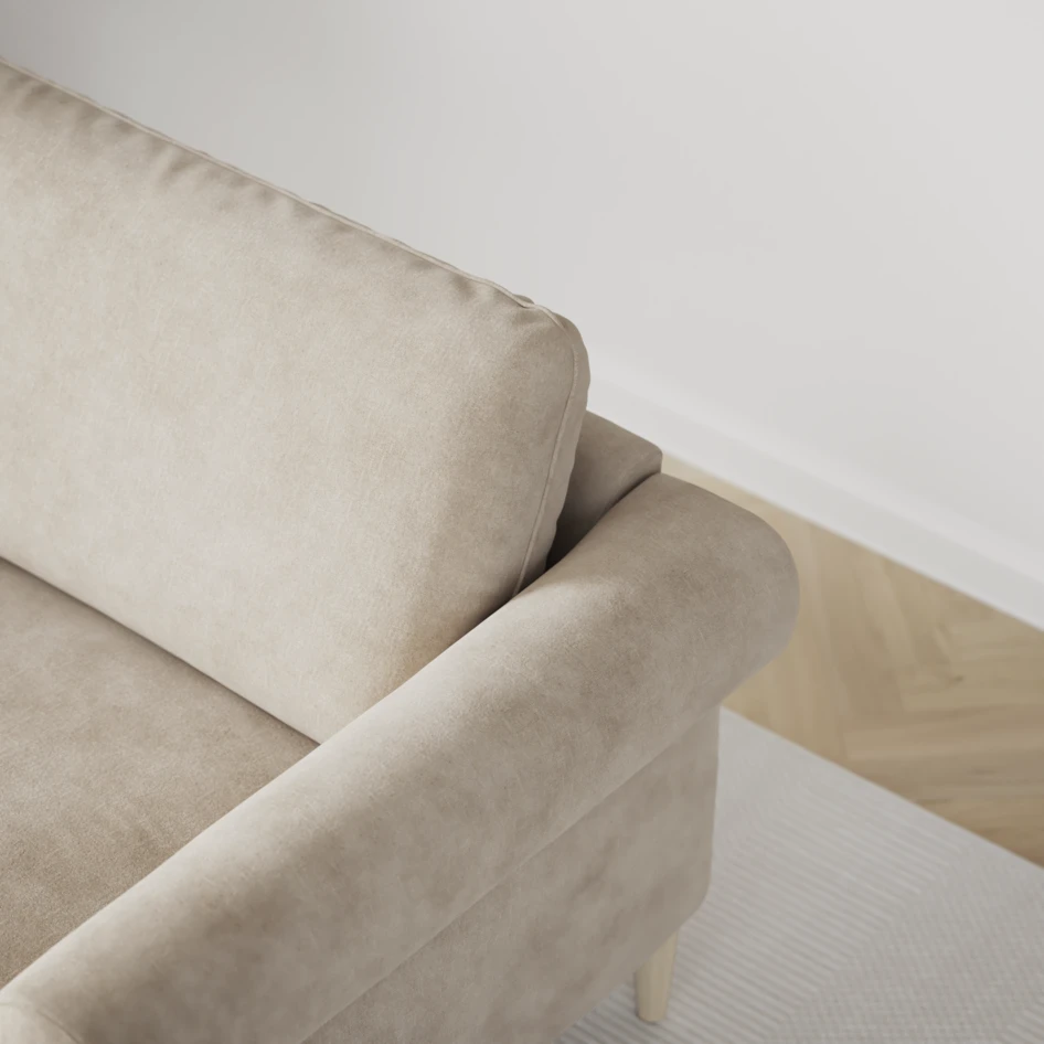Bridge - Hörnsoffa, 2+3-sits med schäslong höger - Beige