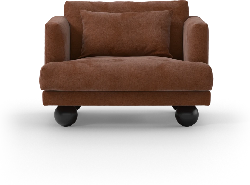 Harper - Fåtölj, 80 cm - Orange
