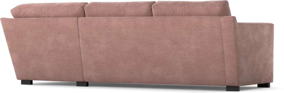 Friday - 2,5-sits soffa med divan höger - Rosa