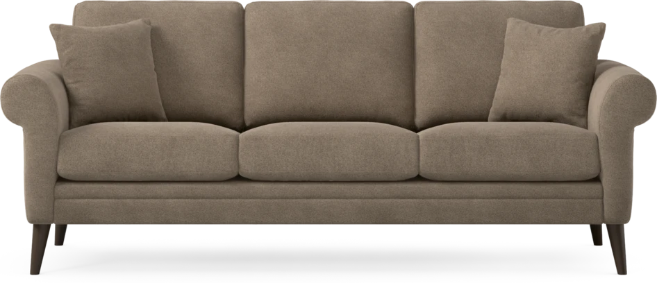 Eden - 3-sits soffa - Brun
