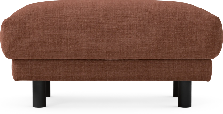 Cherrie - Fotpall 110, fast klädsel - Orange