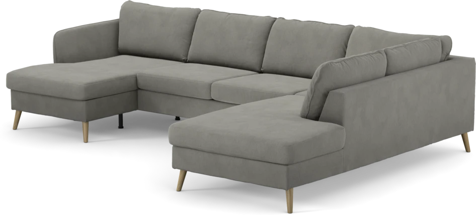 County - 3-sits soffa med schäslong vänster och divan höger - Grå