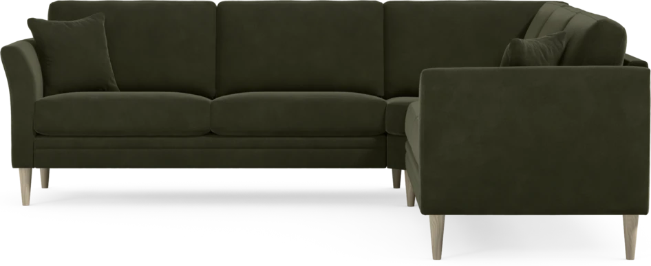 Eden - Hörnsoffa, 2,5+2,5-sits - Grön