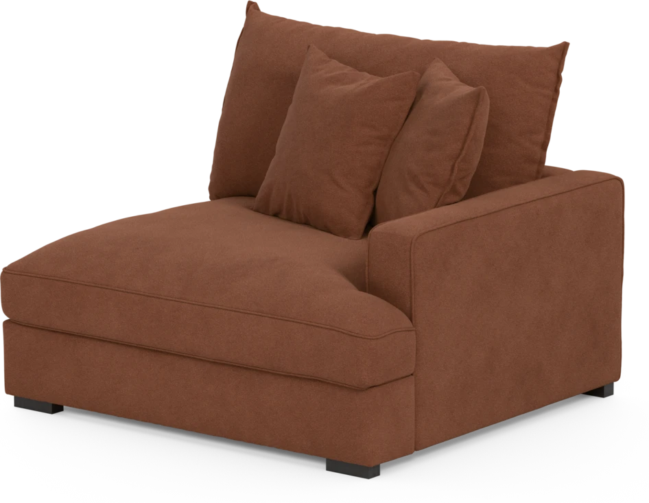 Rossi - 1,5-sits med armstöd höger - Orange