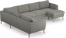 County - Hörnsoffa, 2+3-sits med schäslong höger - Grå