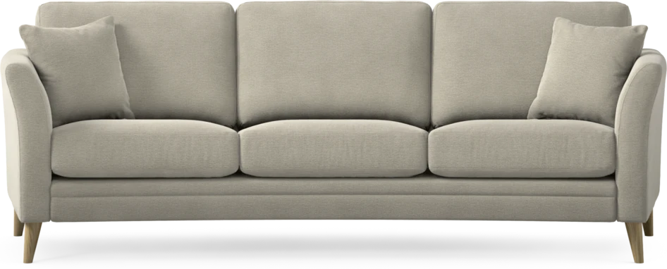 Eden - 3-sits soffa svängd - Brun