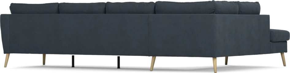 County - 3-sits soffa med divan vänster - Blå