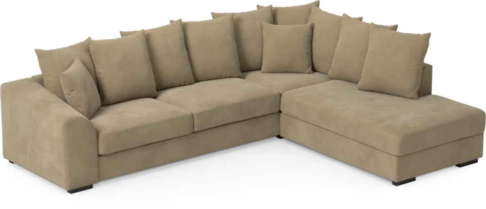 Town - 3-sits soffa med divan höger - Beige