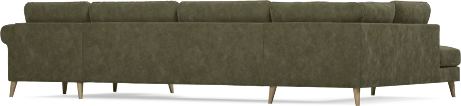 Bridge - 3-sits soffa med divan vänster och schäslong höger - Grön