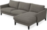 Winston - 3-sits soffa med schäslong, vändbar - Grå