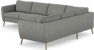County - Hörnsoffa, 3+2-sits - Grå