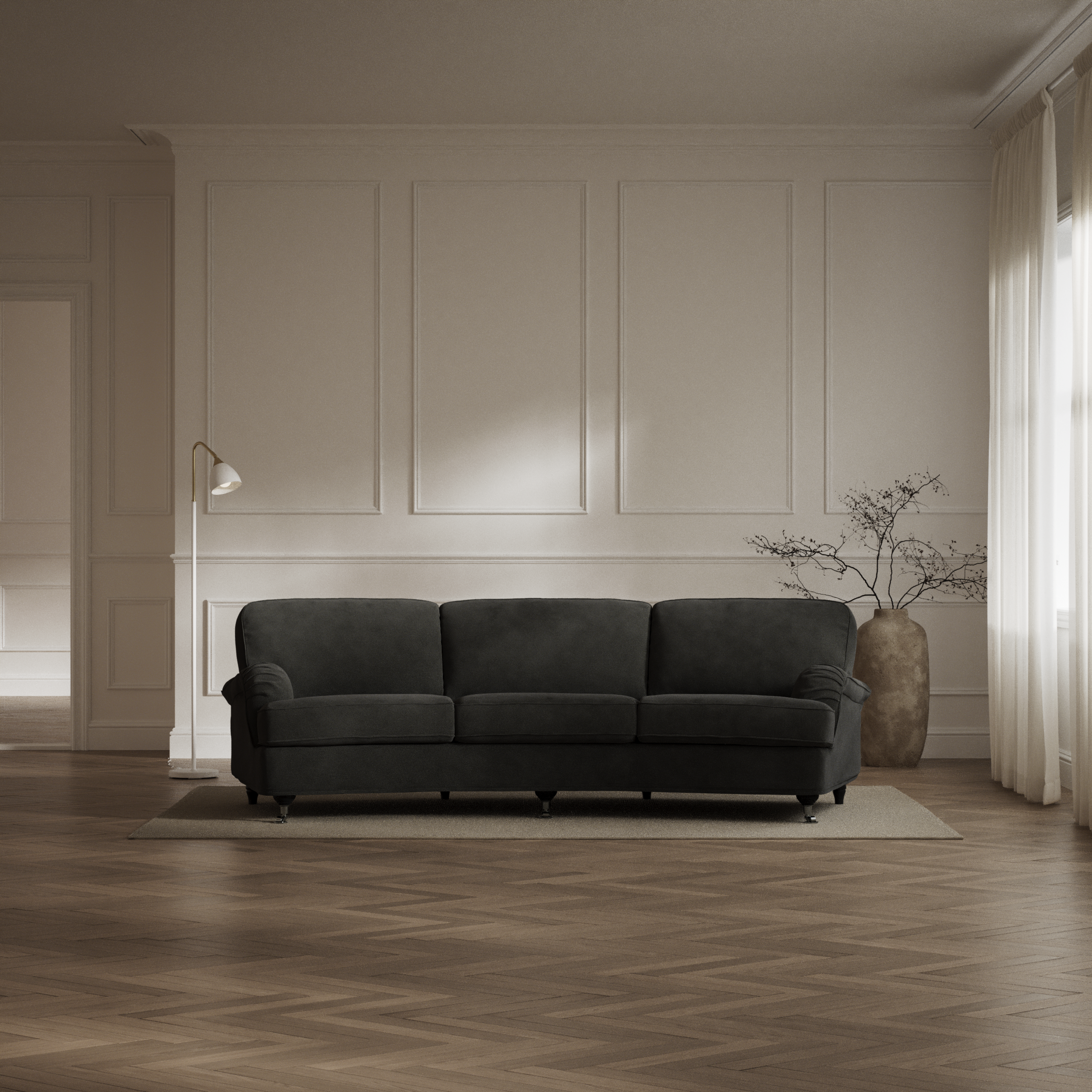 Oxford - 3-sits soffa svängd - inspiration