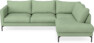 Impression Delux - 3-sits soffa med divan höger - Grön