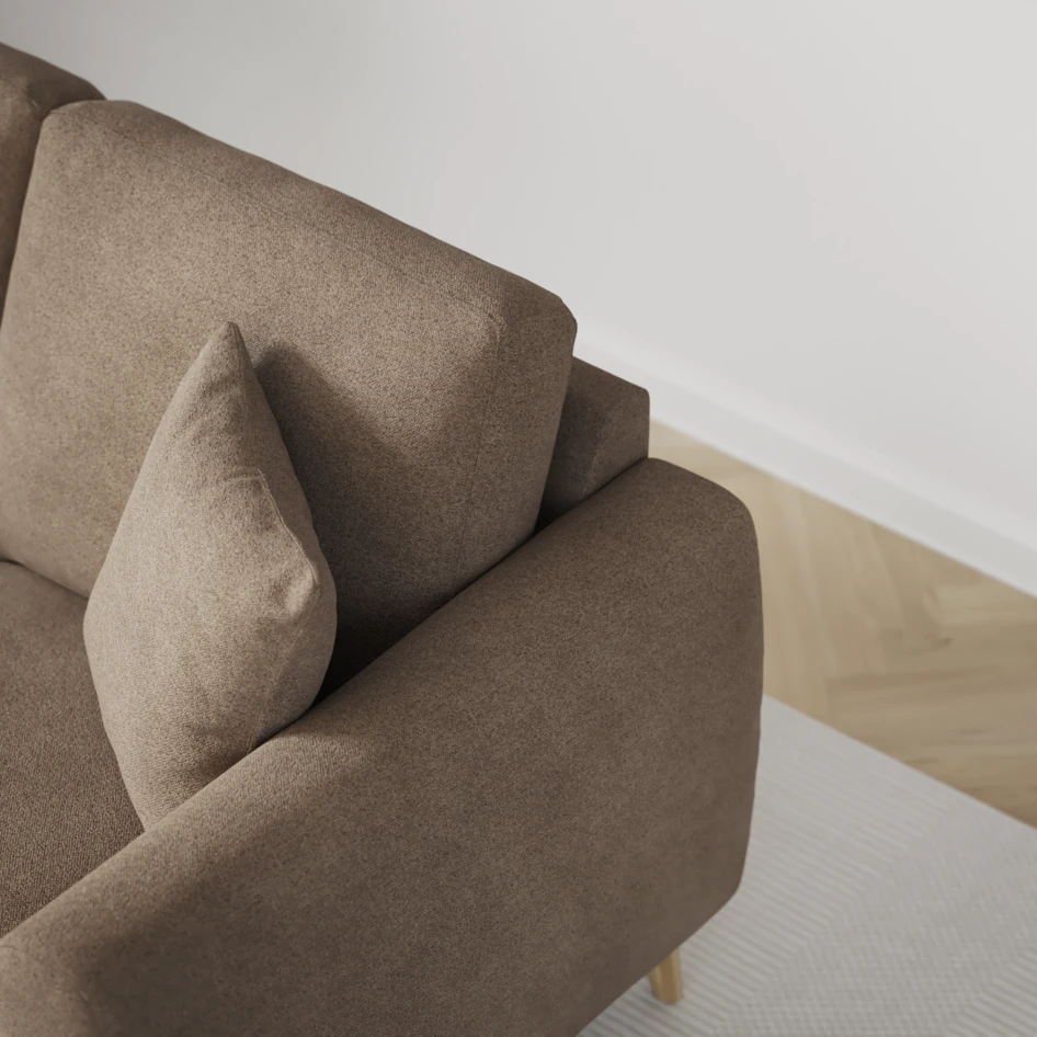 Eden - 2,5-sits soffa - Brun
