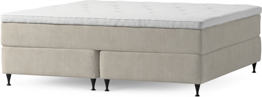 Delux Exclusive - Kontinentalsäng, dubbelsäng med bäddmadrass och sängben