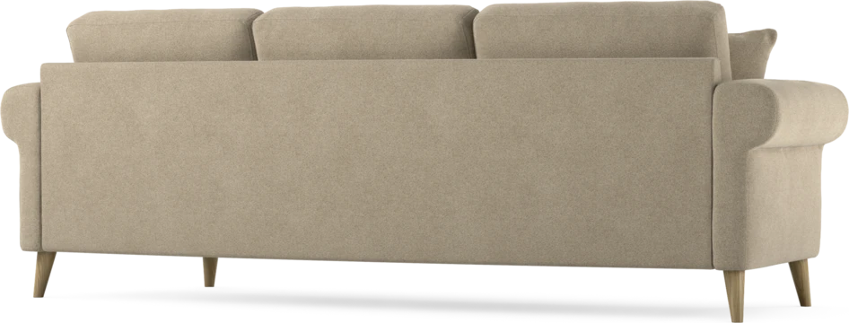 Eden - 3-sits soffa svängd - Beige