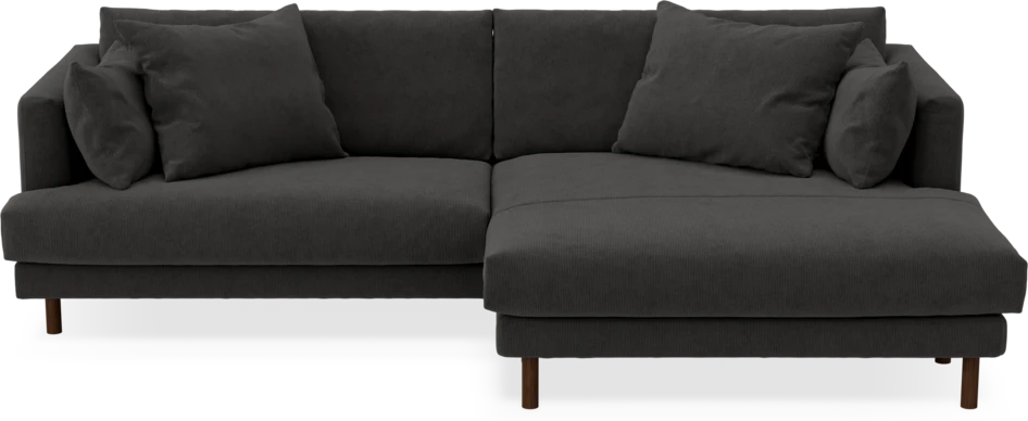 Harper - 4-sits med schäslong XL höger - Grå