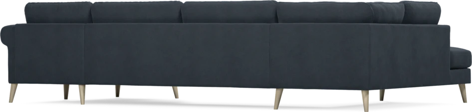 Bridge - 3-sits soffa med divan vänster och schäslong höger - Blå