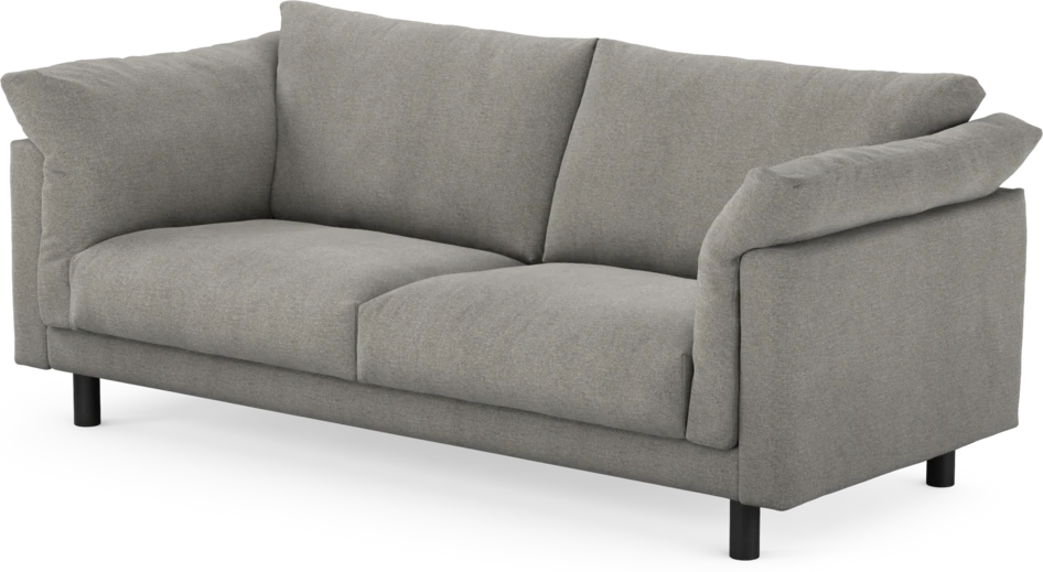 Cherrie - 2,5-sits soffa, fast klädsel - Grå