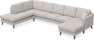 Eden - 3-sits soffa med divan vänster och schäslong höger - Grå