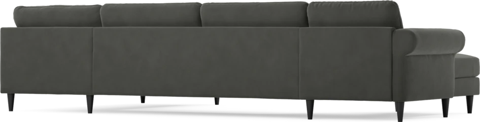 Bridge - 3-sits soffa med schäslong vänster och divan höger - Grå