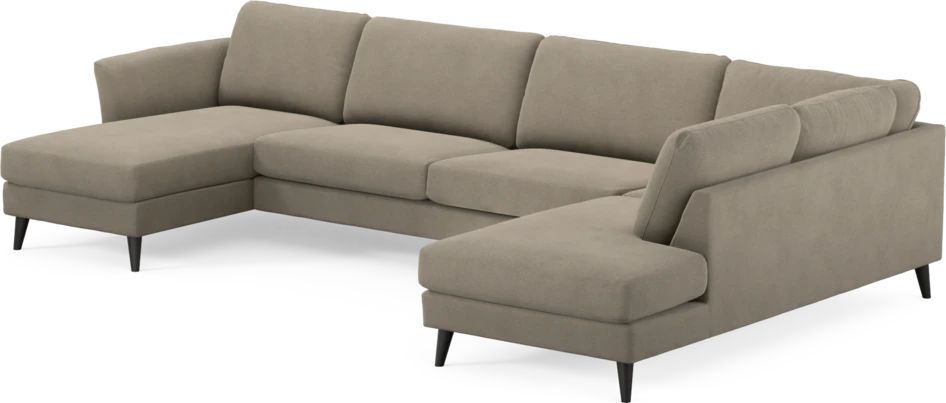 Bridge - 3-sits soffa med schäslong vänster och divan höger - Beige