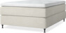 Delux Exclusive - Kontinentalsäng, enkelsäng 140 cm med bäddmadrass - Beige