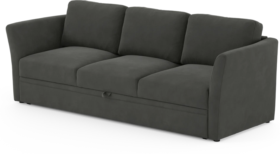 Öland - Bäddsoffa 3-sits, längsbäddad - Grå