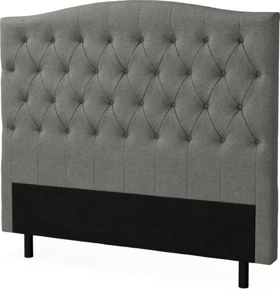 Delux Välvd - Sänggavel, 90-210 cm - Grå
