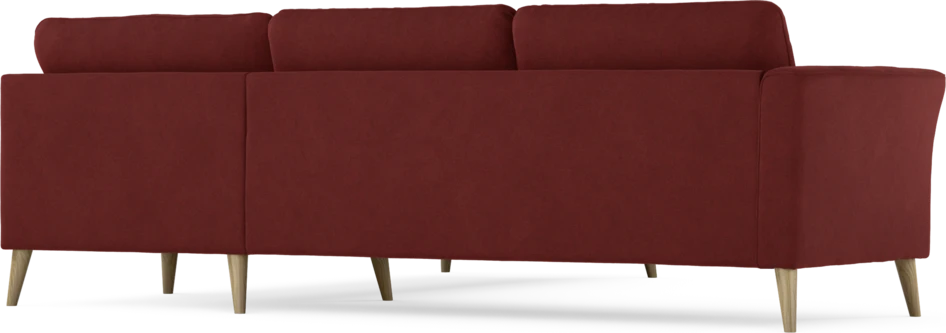Bridge - Hörnsoffa, 2+2-sits - Röd