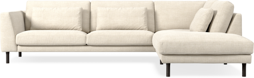 Willow - 3-sits soffa med divan höger, fast klädsel - Beige