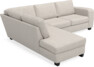 Friday - 2,5-sits soffa med divan vänster - Grå